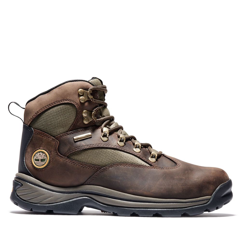 Timberland Παπούτσια Πεζοπορίας Ανδρικα Καφε - Chocorua Trail Mid Waterproof - Greece 9018362-RI